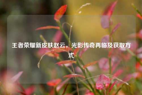 王者荣耀新皮肤赵云,光影传奇再临及获取方式