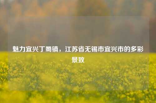 魅力宜兴丁蜀镇,江苏省无锡市宜兴市的多彩景致