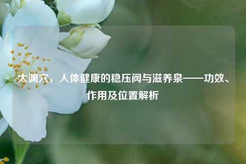 太渊穴，人体健康的稳压阀与滋养泉——功效、作用及位置解析