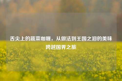 舌尖上的蔬菜咖喱,从做法到王国之泪的美味跨越国界之旅