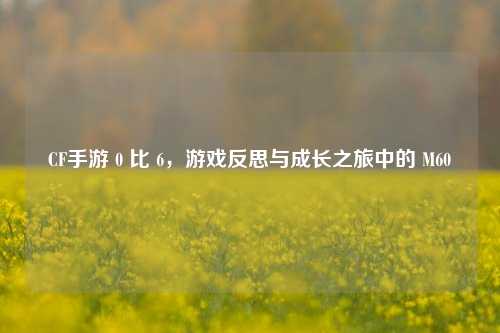 CF手游 0 比 6，游戏反思与成长之旅中的 M60