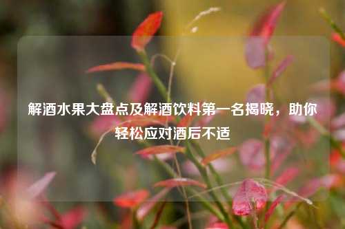 解酒水果大盘点及解酒饮料第一名揭晓,助你轻松应对酒后不适