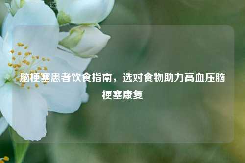 脑梗塞患者饮食指南，选对食物助力高血压脑梗塞康复