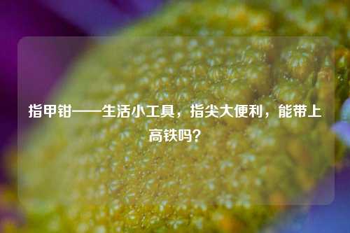 指甲钳——生活小工具,指尖大便利,能带上高铁吗?